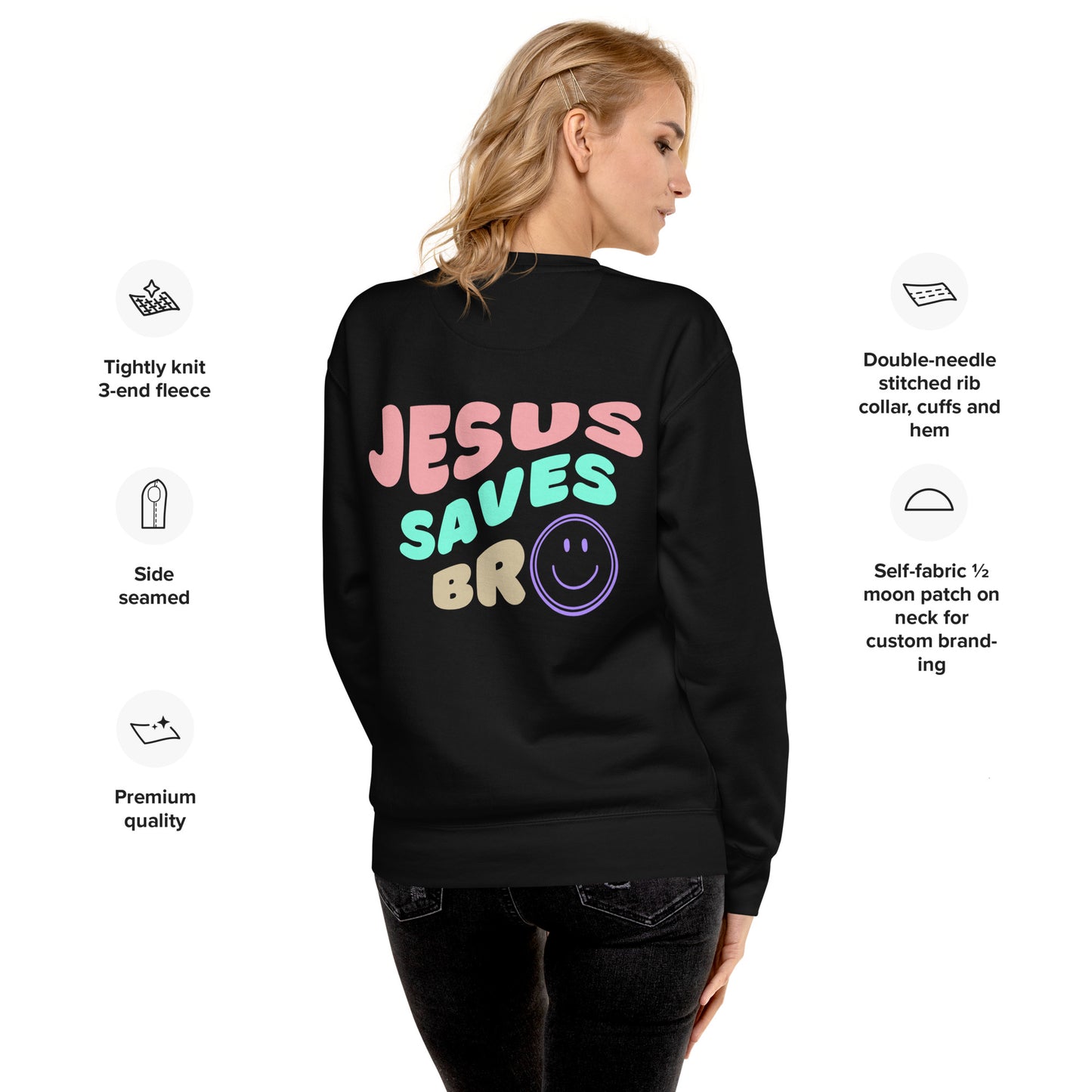 Jesus Saves Bro Sweatshirt