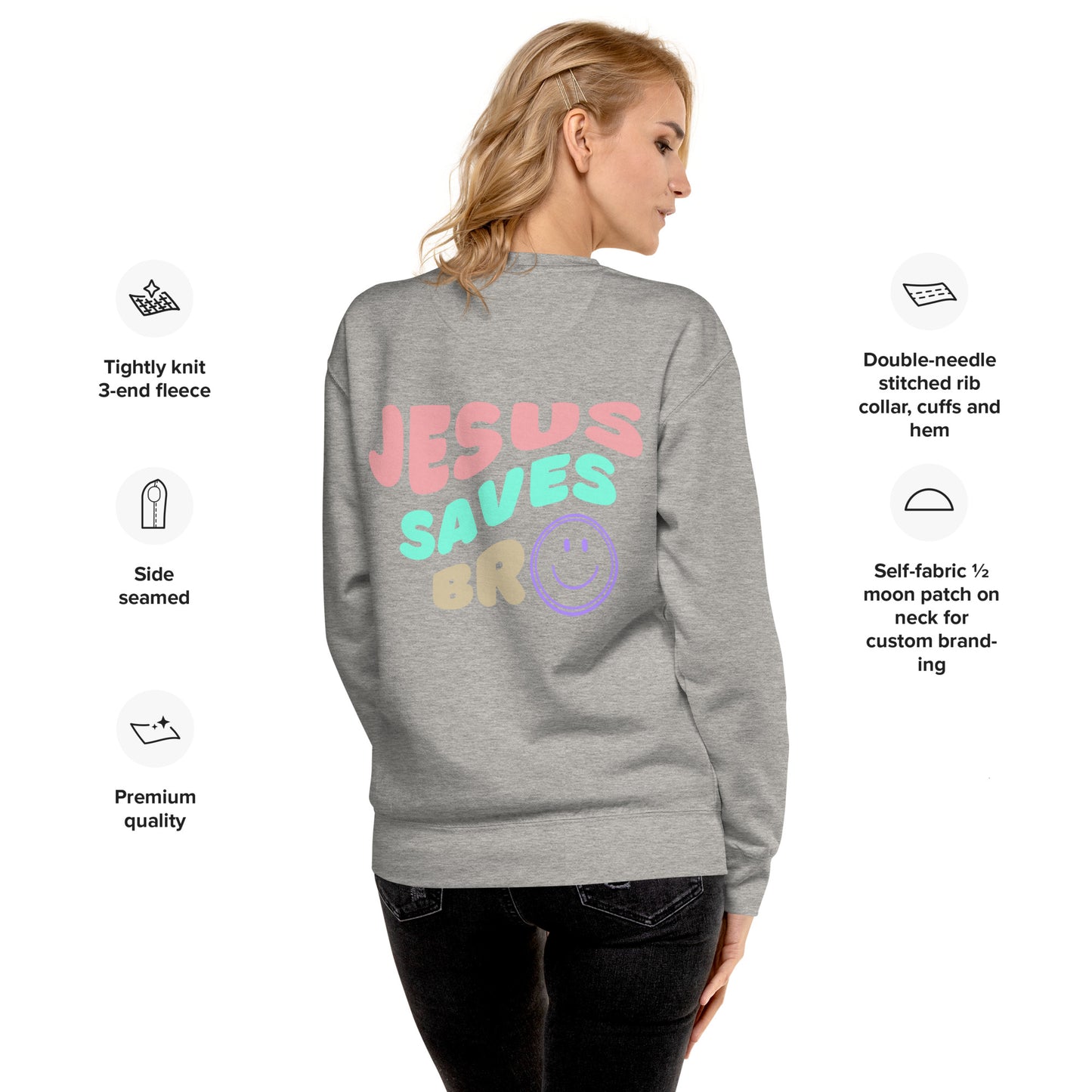 Jesus Saves Bro Sweatshirt