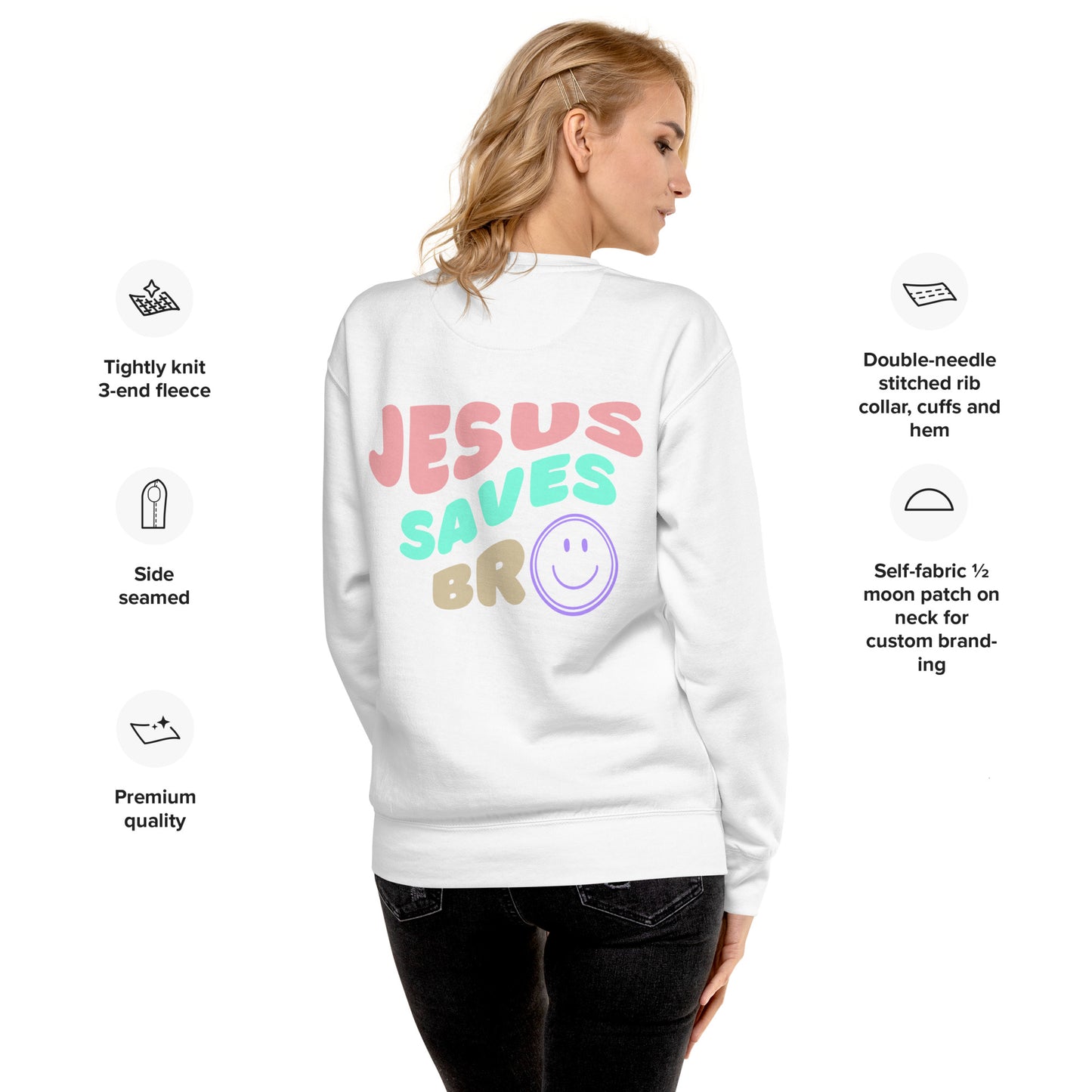 Jesus Saves Bro Sweatshirt