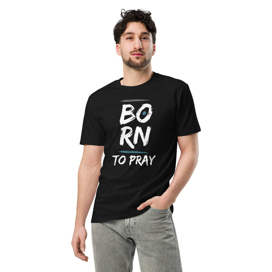 Born to Pray t-shirt (blue)