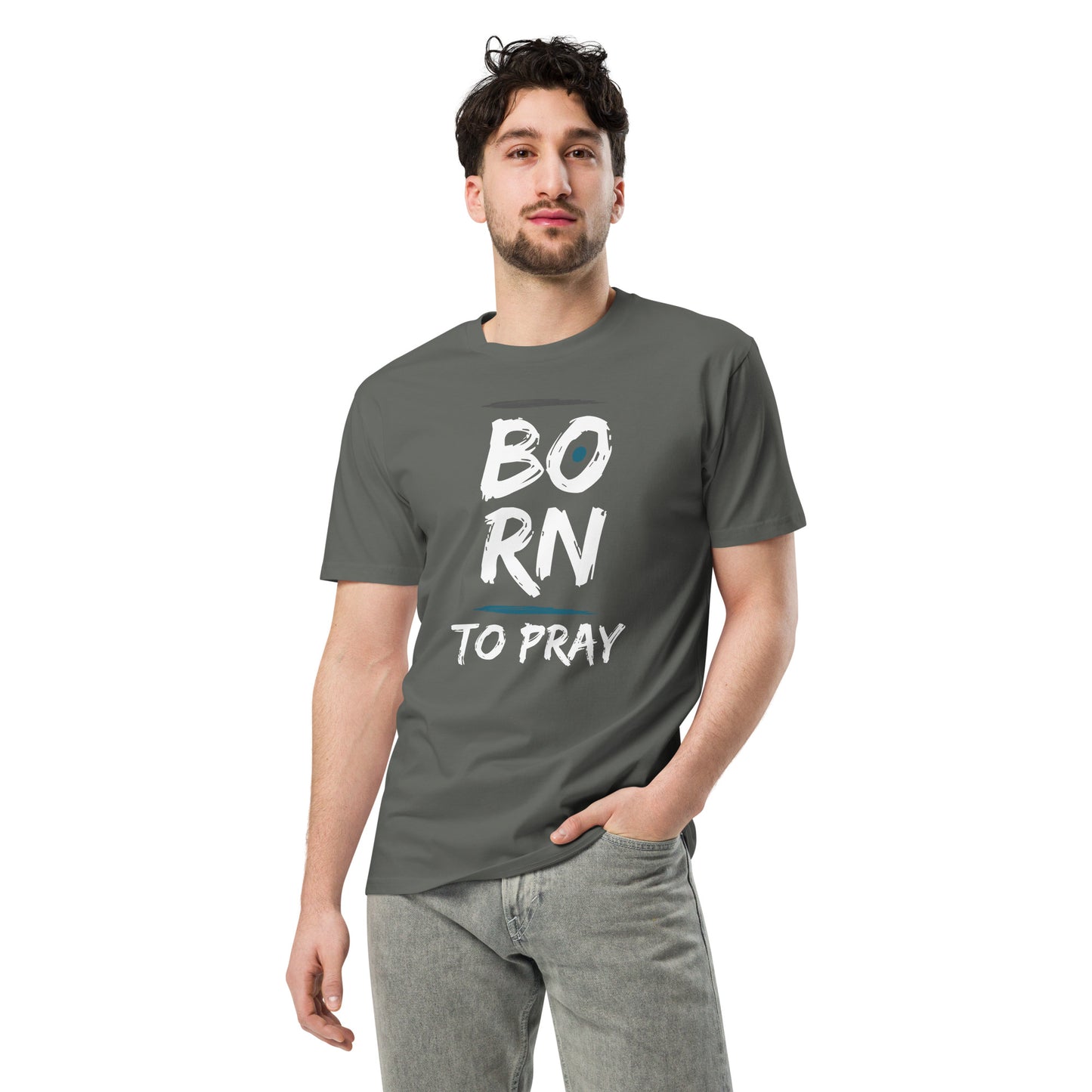 Born to Pray t-shirt (blue)