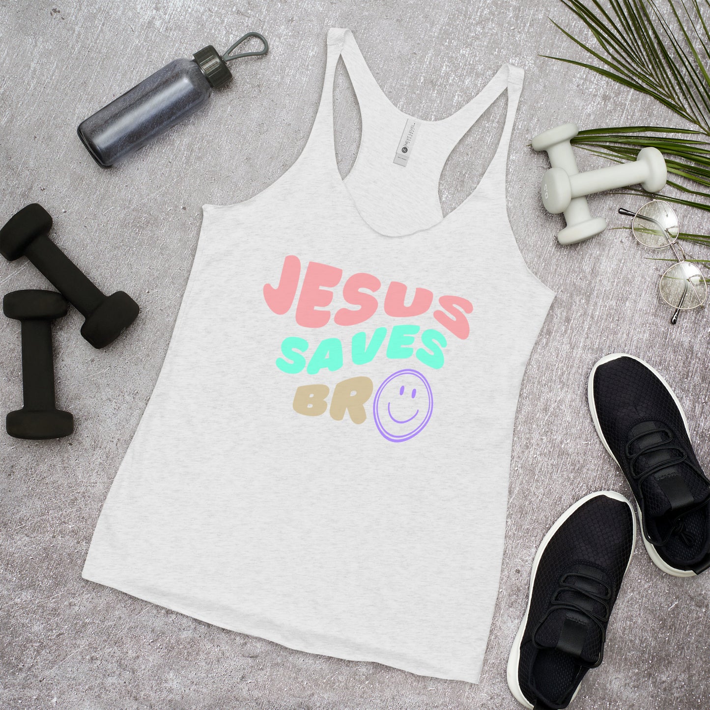 Women's Jesus Saves Bro Racerback Tank