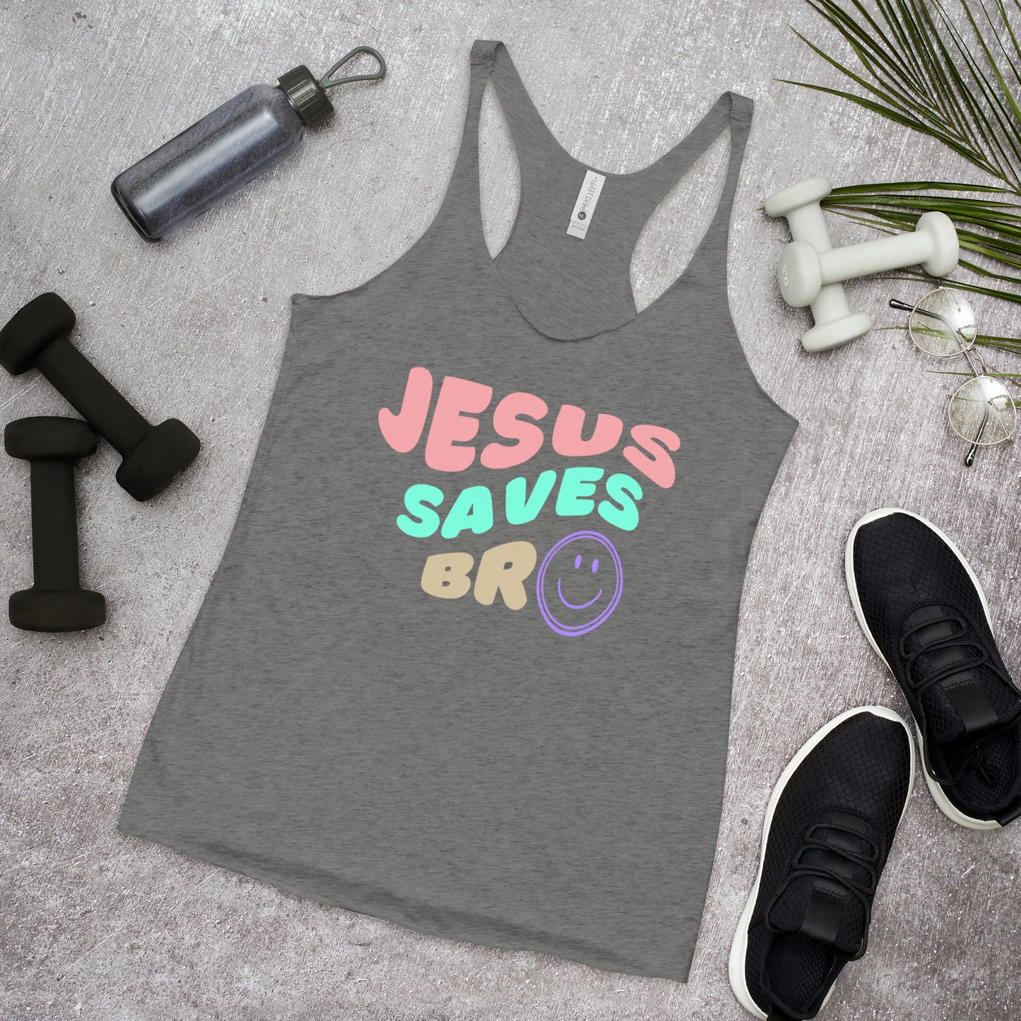 Women's Jesus Saves Bro Racerback Tank