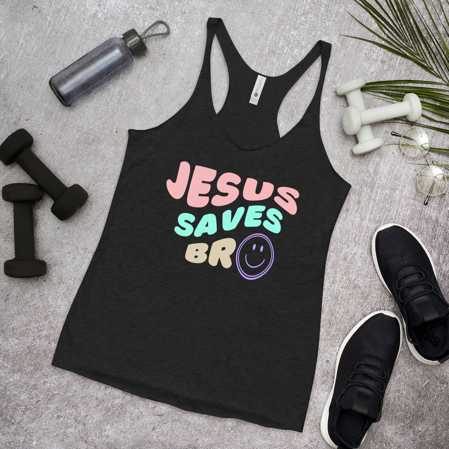 Women's Jesus Saves Bro Racerback Tank