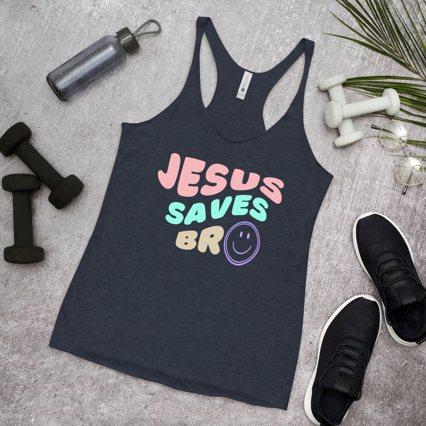 Women's Jesus Saves Bro Racerback Tank