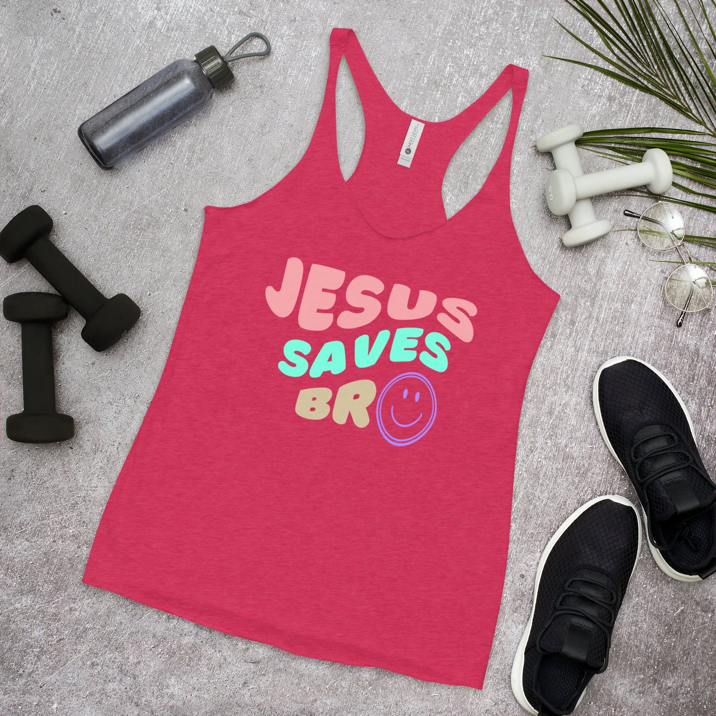 Women's Jesus Saves Bro Racerback Tank